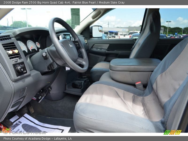 Patriot Blue Pearl / Medium Slate Gray 2008 Dodge Ram 2500 Big Horn Quad Cab 4x4