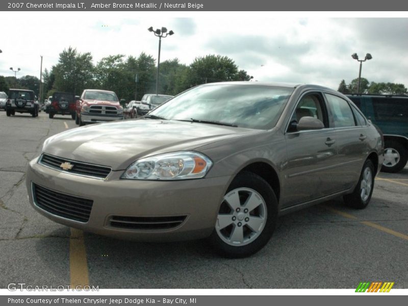 Amber Bronze Metallic / Neutral Beige 2007 Chevrolet Impala LT
