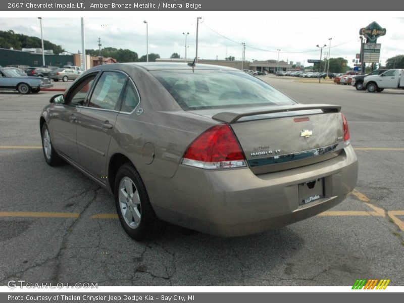 Amber Bronze Metallic / Neutral Beige 2007 Chevrolet Impala LT