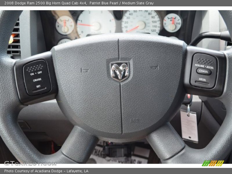 Patriot Blue Pearl / Medium Slate Gray 2008 Dodge Ram 2500 Big Horn Quad Cab 4x4
