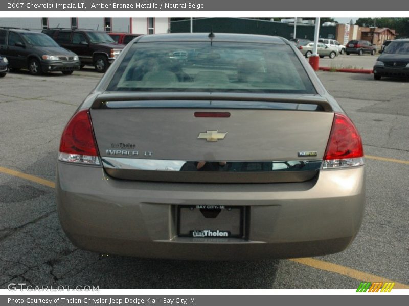 Amber Bronze Metallic / Neutral Beige 2007 Chevrolet Impala LT