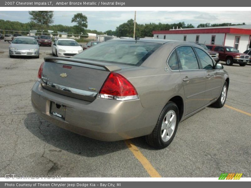 Amber Bronze Metallic / Neutral Beige 2007 Chevrolet Impala LT