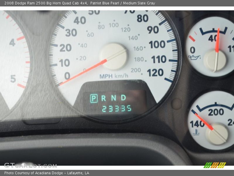Patriot Blue Pearl / Medium Slate Gray 2008 Dodge Ram 2500 Big Horn Quad Cab 4x4
