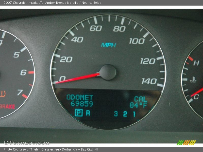 Amber Bronze Metallic / Neutral Beige 2007 Chevrolet Impala LT