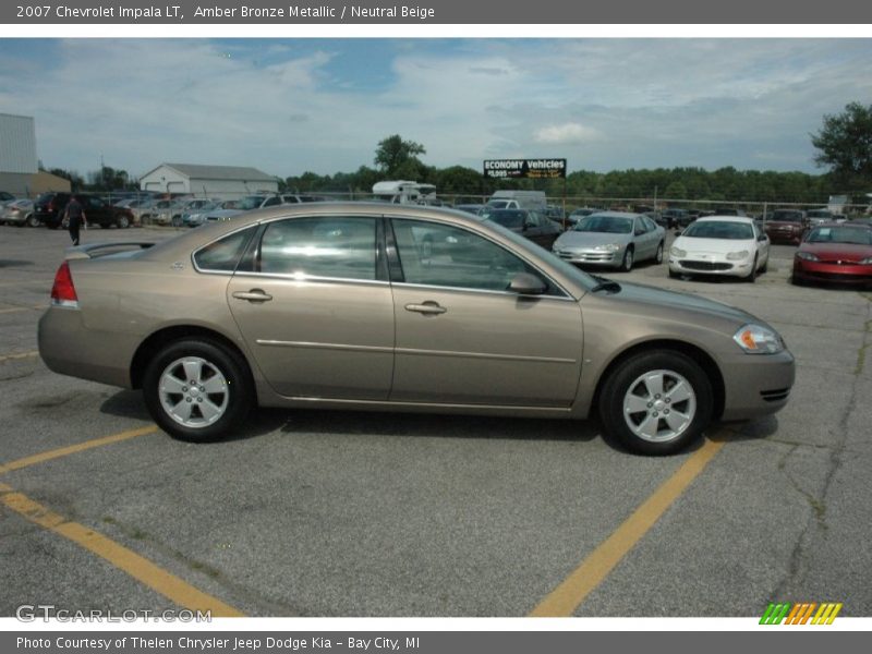 Amber Bronze Metallic / Neutral Beige 2007 Chevrolet Impala LT
