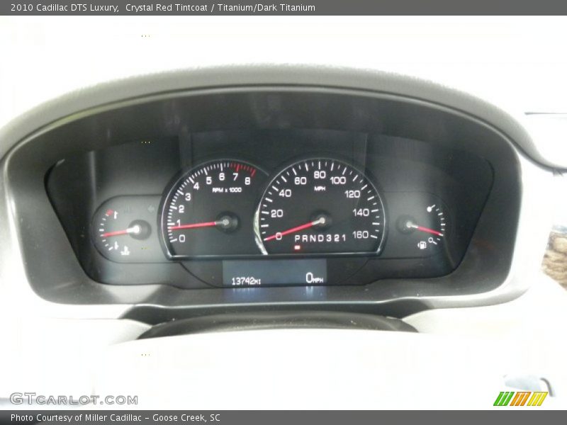 Crystal Red Tintcoat / Titanium/Dark Titanium 2010 Cadillac DTS Luxury
