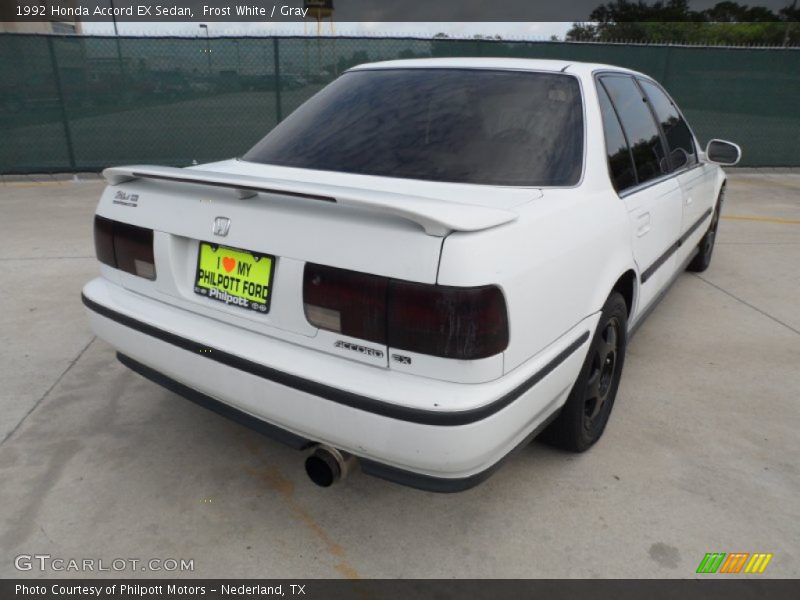 Frost White / Gray 1992 Honda Accord EX Sedan