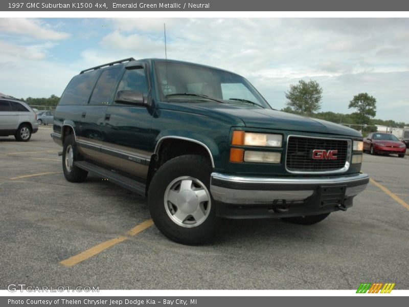 Emerald Green Metallic / Neutral 1997 GMC Suburban K1500 4x4