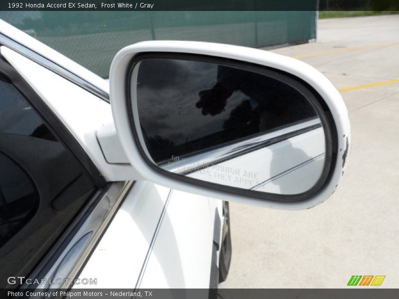 Frost White / Gray 1992 Honda Accord EX Sedan