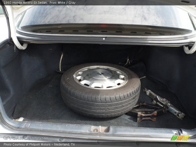 Frost White / Gray 1992 Honda Accord EX Sedan