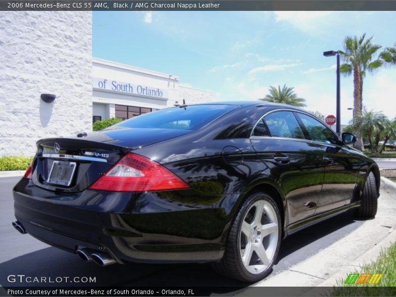 Black / AMG Charcoal Nappa Leather 2006 Mercedes-Benz CLS 55 AMG