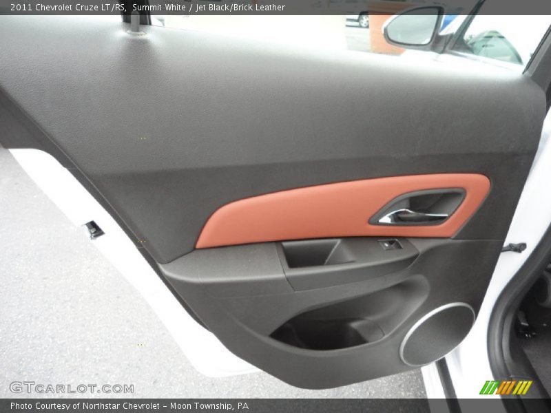 Summit White / Jet Black/Brick Leather 2011 Chevrolet Cruze LT/RS