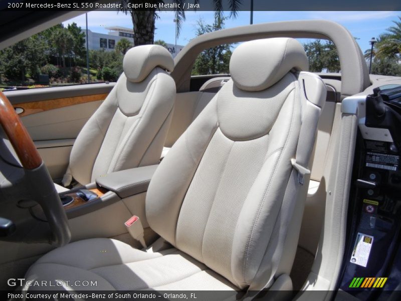  2007 SL 550 Roadster Java Interior