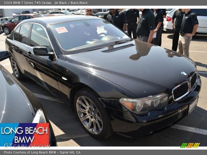 Jet Black / Black/Black 2004 BMW 7 Series 745i Sedan