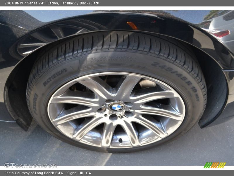 Jet Black / Black/Black 2004 BMW 7 Series 745i Sedan