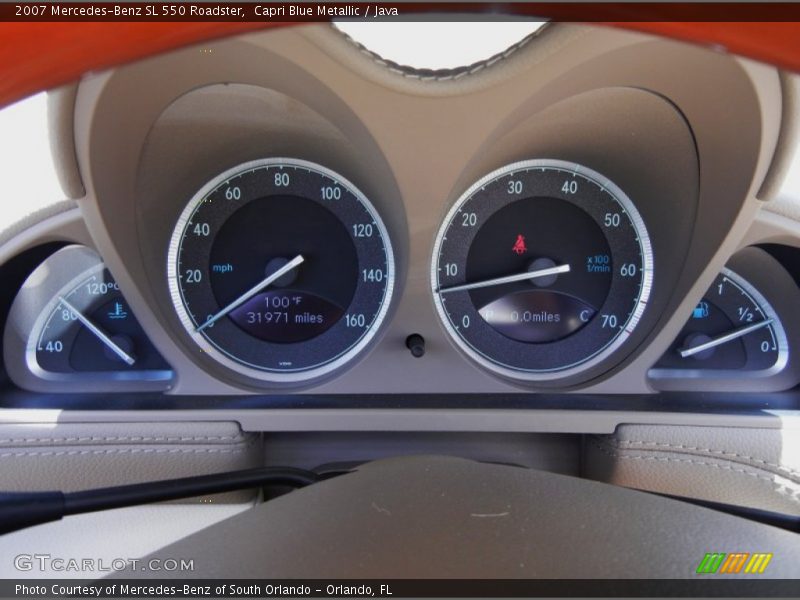  2007 SL 550 Roadster 550 Roadster Gauges