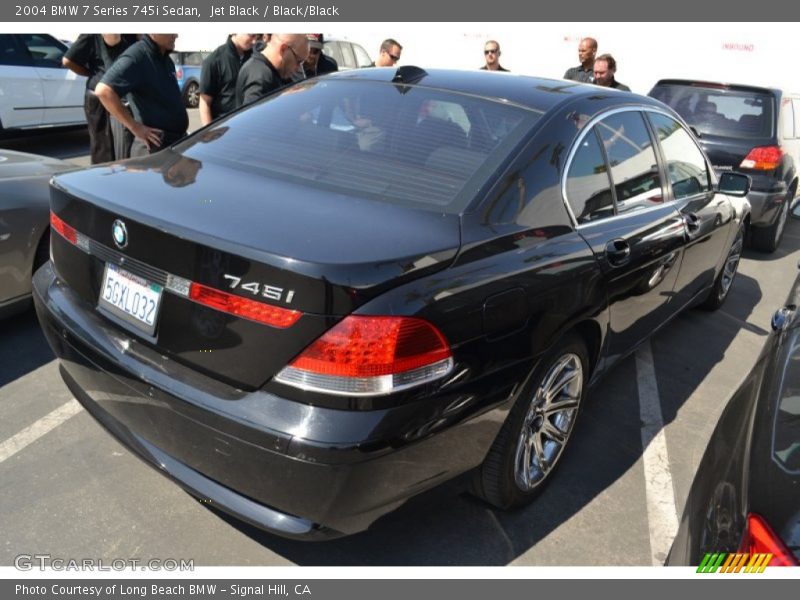Jet Black / Black/Black 2004 BMW 7 Series 745i Sedan