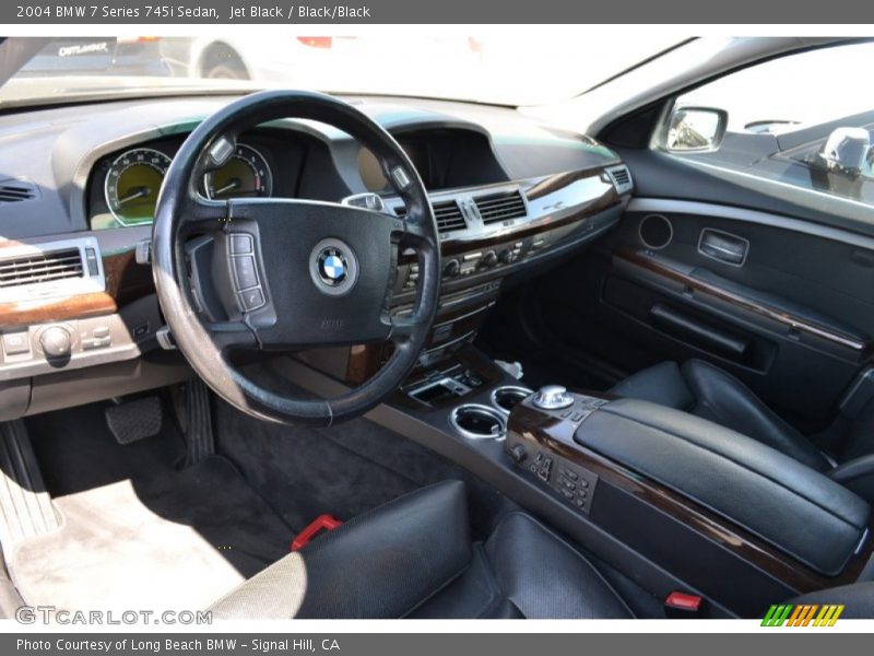 Jet Black / Black/Black 2004 BMW 7 Series 745i Sedan