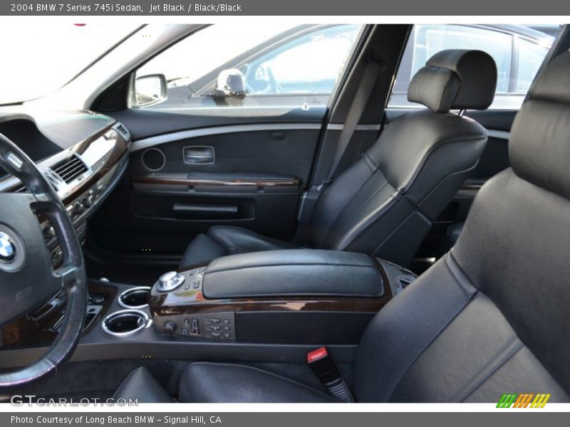 Jet Black / Black/Black 2004 BMW 7 Series 745i Sedan
