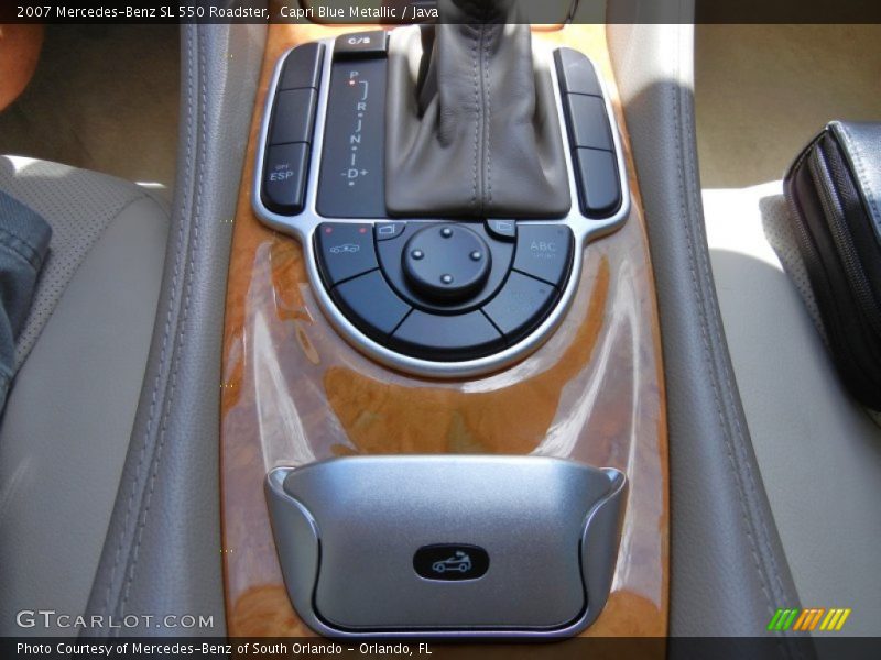 Capri Blue Metallic / Java 2007 Mercedes-Benz SL 550 Roadster