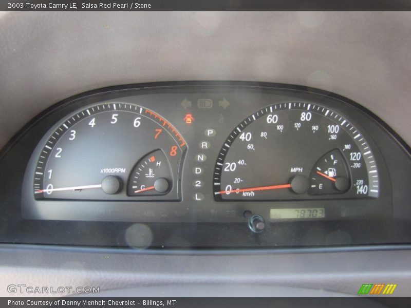 Salsa Red Pearl / Stone 2003 Toyota Camry LE