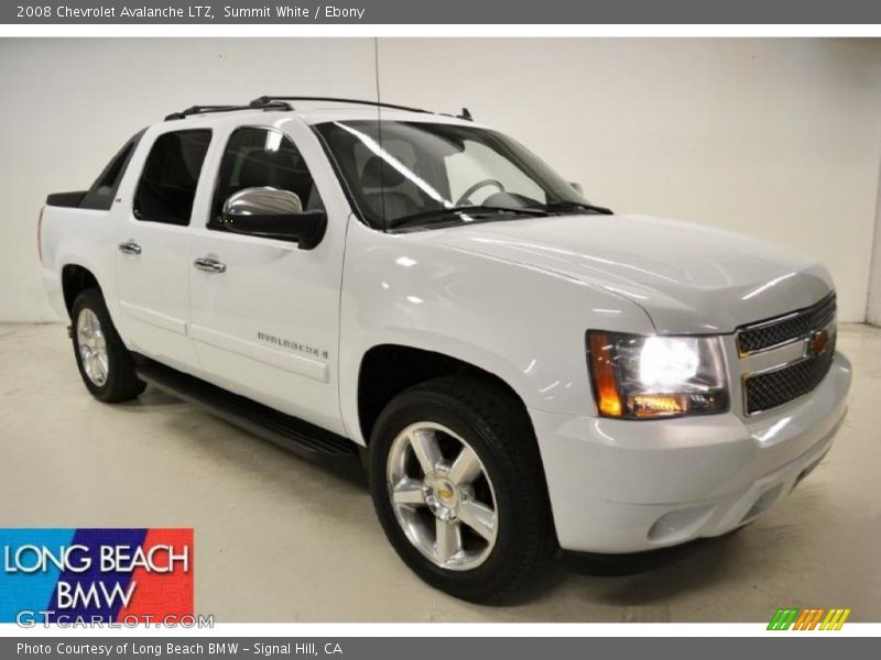 Summit White / Ebony 2008 Chevrolet Avalanche LTZ