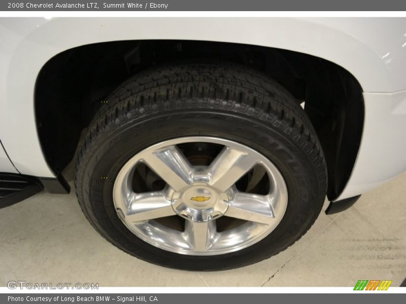 Summit White / Ebony 2008 Chevrolet Avalanche LTZ