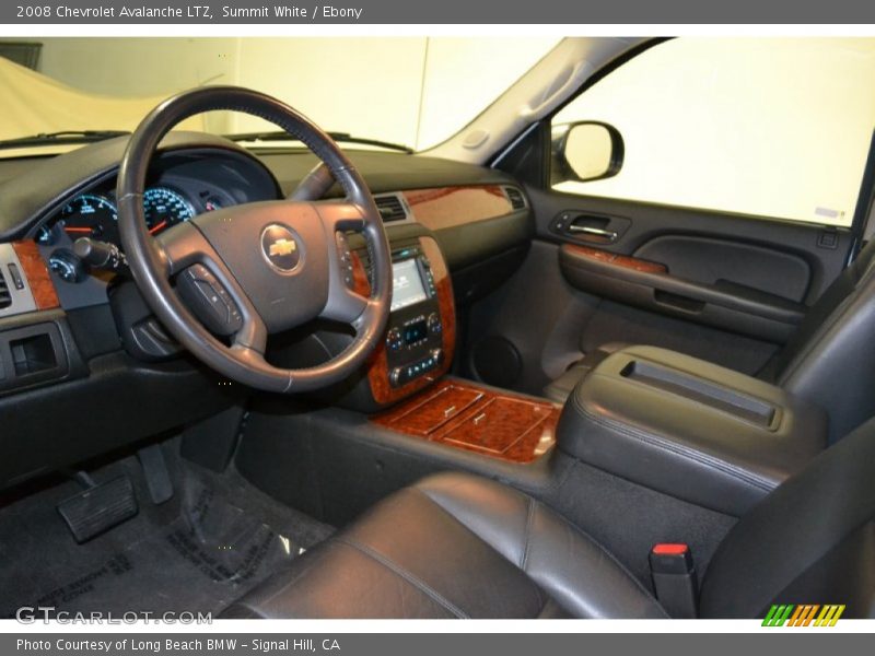 Summit White / Ebony 2008 Chevrolet Avalanche LTZ