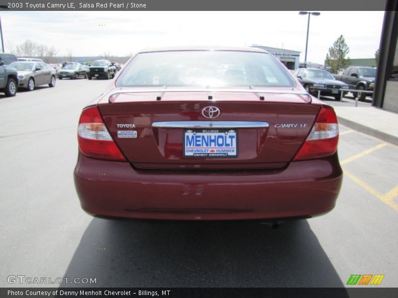 Salsa Red Pearl / Stone 2003 Toyota Camry LE