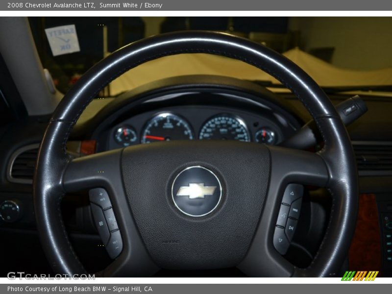 Summit White / Ebony 2008 Chevrolet Avalanche LTZ