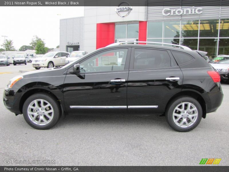 Wicked Black / Black 2011 Nissan Rogue SL