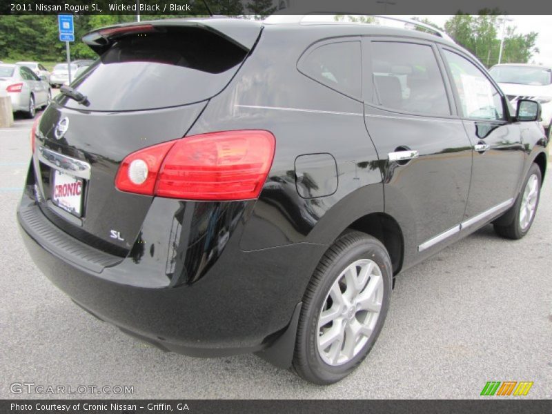 Wicked Black / Black 2011 Nissan Rogue SL