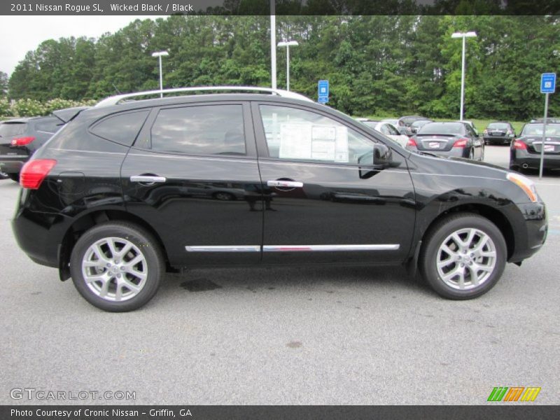 Wicked Black / Black 2011 Nissan Rogue SL