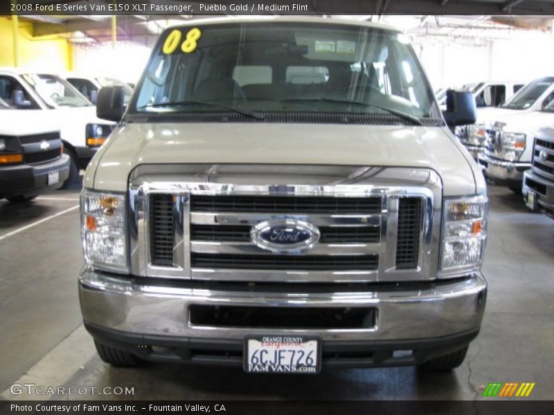 Pueblo Gold / Medium Flint 2008 Ford E Series Van E150 XLT Passenger