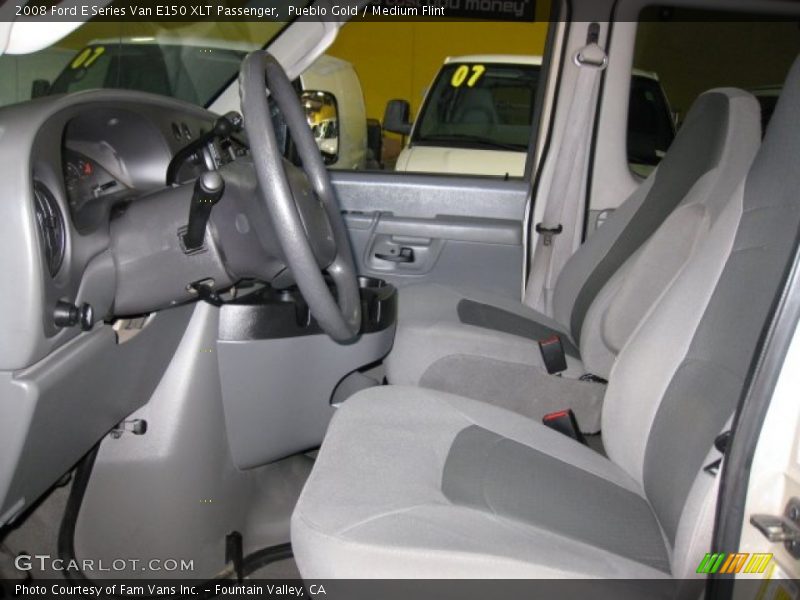 Pueblo Gold / Medium Flint 2008 Ford E Series Van E150 XLT Passenger