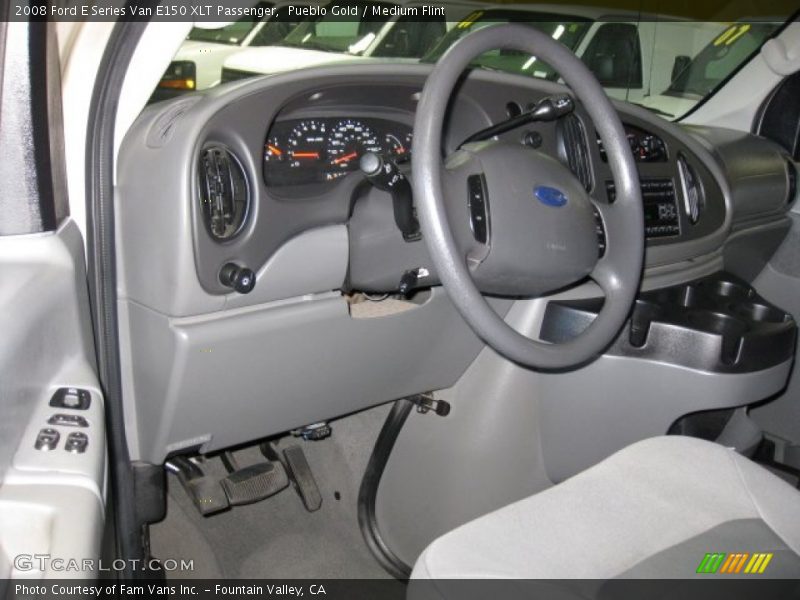 Pueblo Gold / Medium Flint 2008 Ford E Series Van E150 XLT Passenger