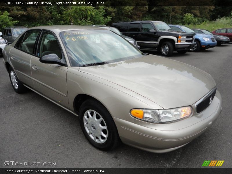 Light Sandrift Metallic / Taupe 2003 Buick Century Custom