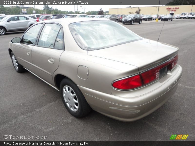 Light Sandrift Metallic / Taupe 2003 Buick Century Custom