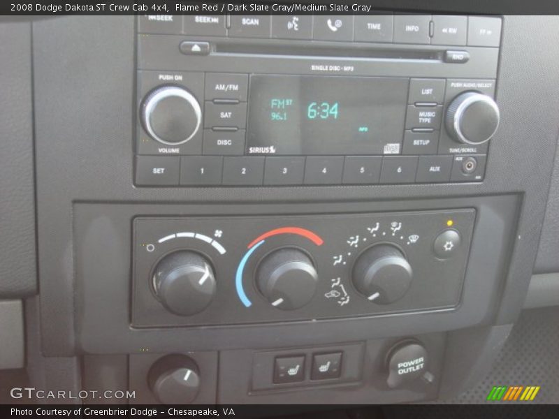 Flame Red / Dark Slate Gray/Medium Slate Gray 2008 Dodge Dakota ST Crew Cab 4x4