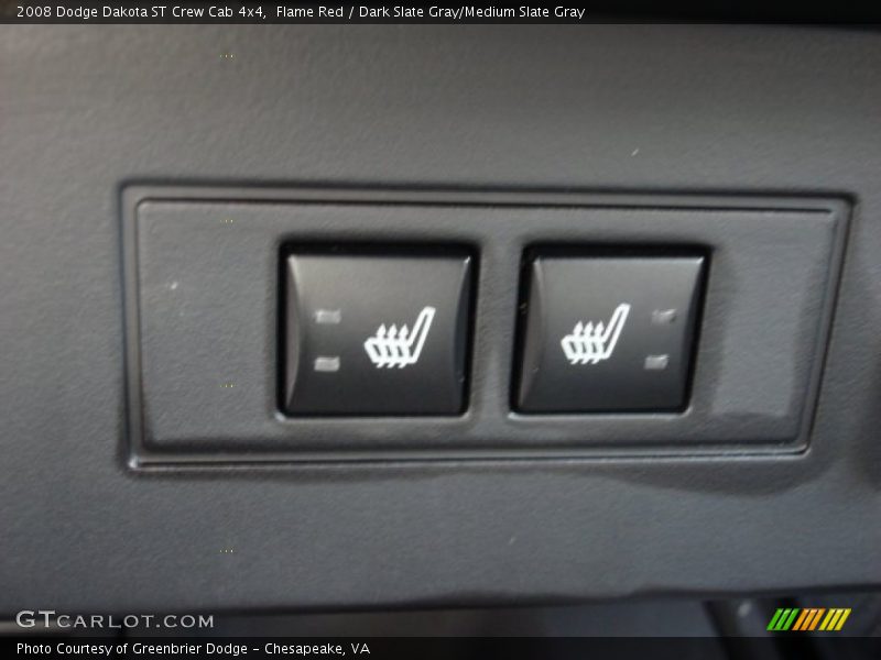Flame Red / Dark Slate Gray/Medium Slate Gray 2008 Dodge Dakota ST Crew Cab 4x4