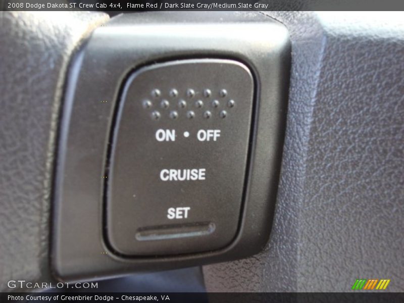 Flame Red / Dark Slate Gray/Medium Slate Gray 2008 Dodge Dakota ST Crew Cab 4x4