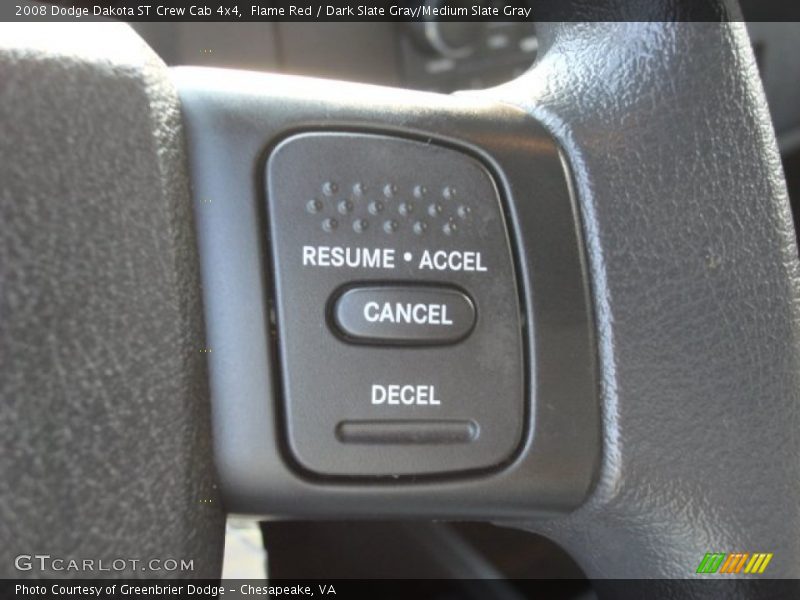 Flame Red / Dark Slate Gray/Medium Slate Gray 2008 Dodge Dakota ST Crew Cab 4x4