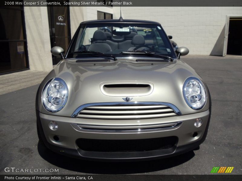 Sparkling Silver Metallic / Panther Black 2008 Mini Cooper S Convertible
