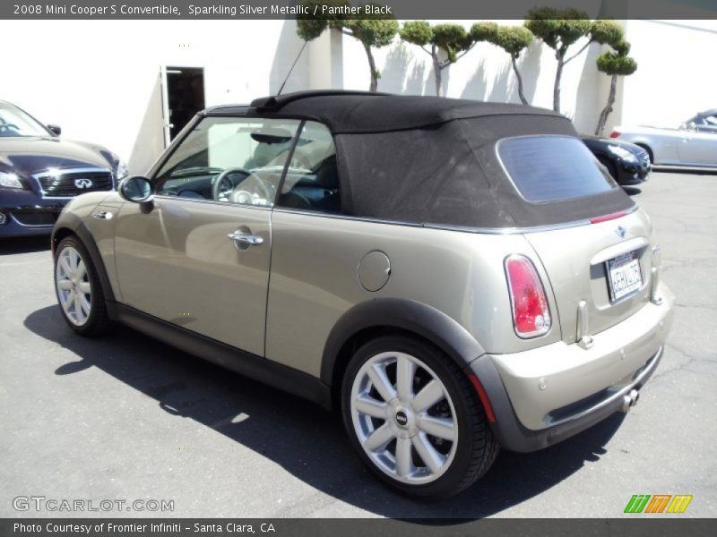 Sparkling Silver Metallic / Panther Black 2008 Mini Cooper S Convertible
