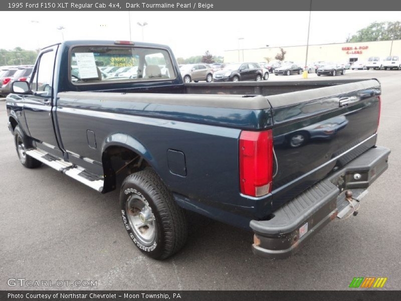 Dark Tourmaline Pearl / Beige 1995 Ford F150 XLT Regular Cab 4x4