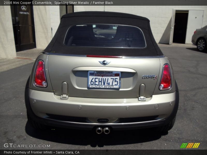 Sparkling Silver Metallic / Panther Black 2008 Mini Cooper S Convertible