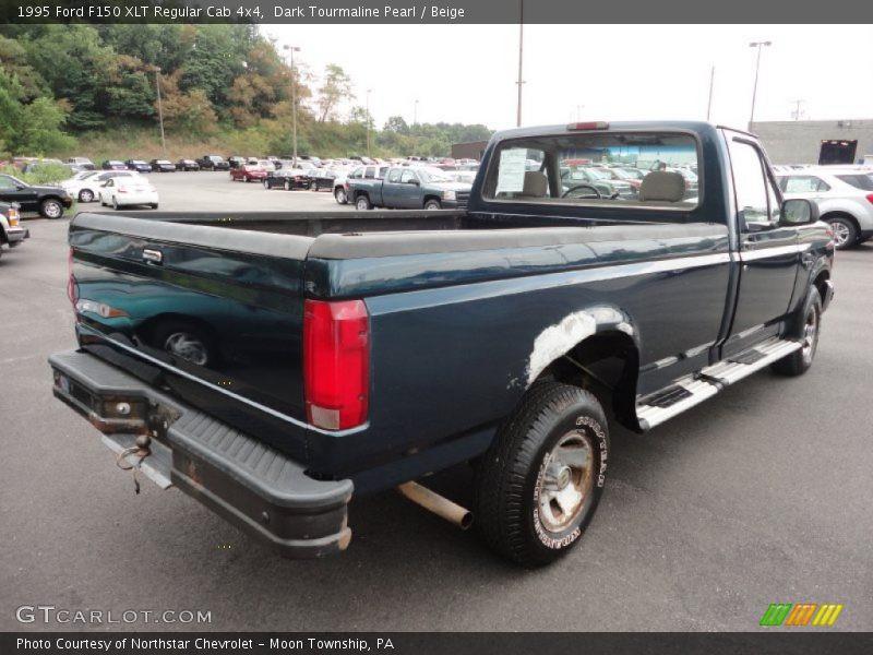 Dark Tourmaline Pearl / Beige 1995 Ford F150 XLT Regular Cab 4x4