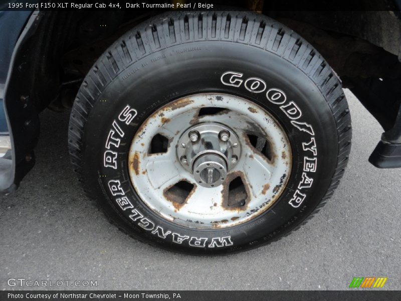 Dark Tourmaline Pearl / Beige 1995 Ford F150 XLT Regular Cab 4x4