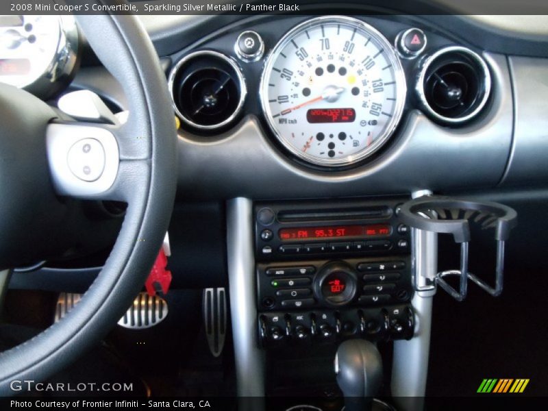 Sparkling Silver Metallic / Panther Black 2008 Mini Cooper S Convertible