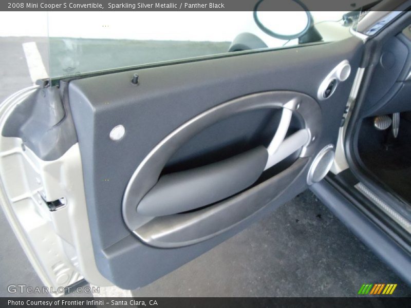 Sparkling Silver Metallic / Panther Black 2008 Mini Cooper S Convertible